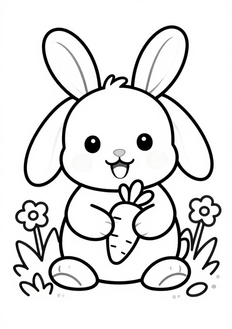 My Cute Animal Coloring Book (Printable PDF)