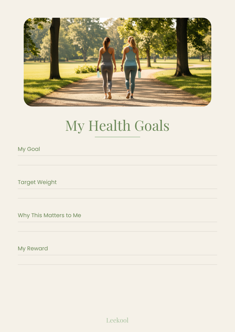 Healthy Eating Meal Planner | 44 -Pages Digital Wellness Planner